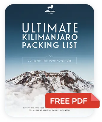 Consigue tu lista de equipo para el Kilimanjaro en PDF